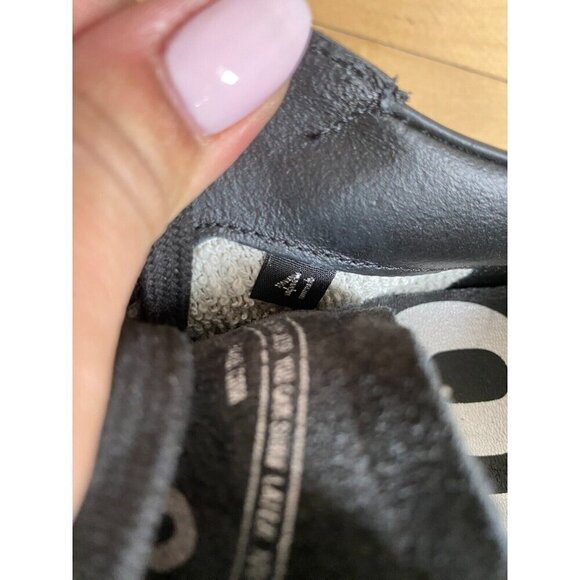 P448 "jack" all black sneakers mens Missized* 41 & 42 leather - Picture 10 of 10